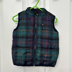 Plaid Puffer Vest | Tommy Hilfiger 12M